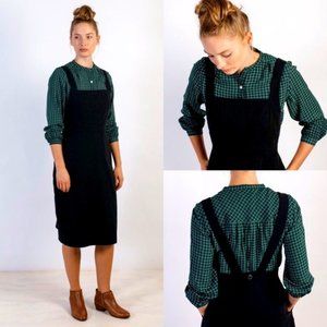 Bridge & Burn pinafore dress apron overall M